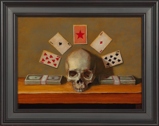 Chris Peters Dead Man's Hand Oil Painting