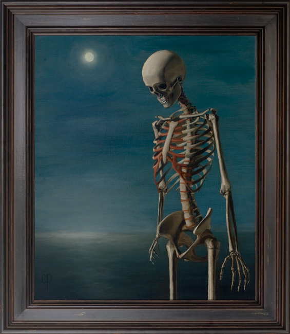 Chris Peters | Clear Blue Water | Skeleton Painting