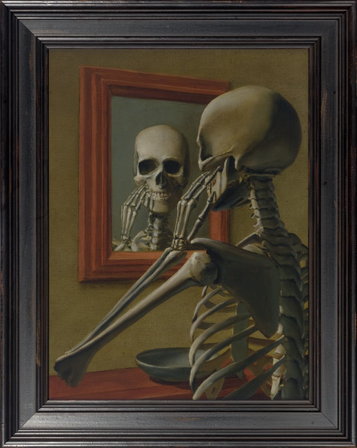 Chris Peters | Stranger In The Mirror | Skeleton Painting